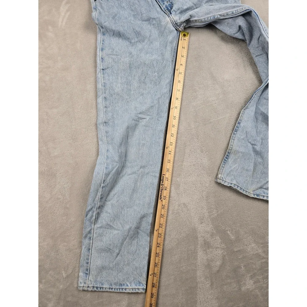 Vintage Levi's 550 Relaxed Student Jeans 28x30 Fit 26x29 Denim Orange Tab 1996